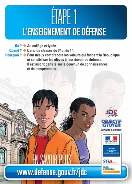 Etape 1 - Enseignement de la défense